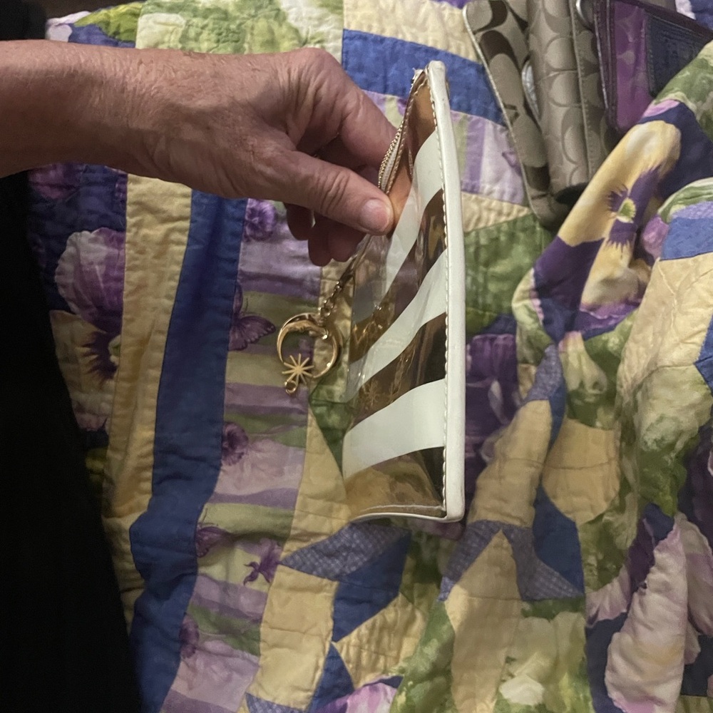 Kate Spade Gold and White Clutch - Picture 6 of 12
